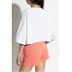 Tricou DSQUARED2, Summer Lovers, Crop Top, Color Logo, White - S73GC0294D20020100 Tricou DSQUARED2, Summer Lovers, Crop Top, Color Logo, White - S73GC0294D20020100