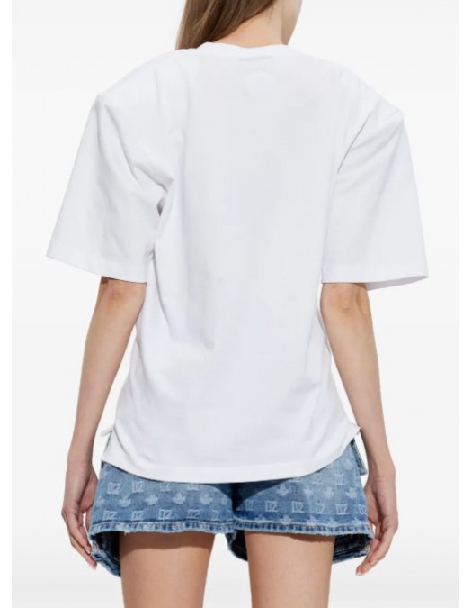 Tricou DSQUARED2, Iconique Loose Fit Tee White - S73GC0300D20033100