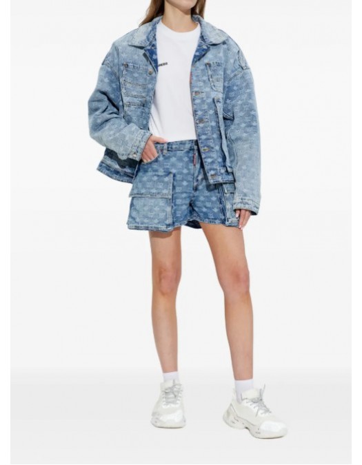 Tricou DSQUARED2, Iconique Loose Fit Tee White - S73GC0300D20033100