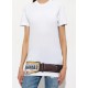 Tricou DSQUARED2, Women's White Iconique Belt Print T-Shirt - S73GC0301D20033100