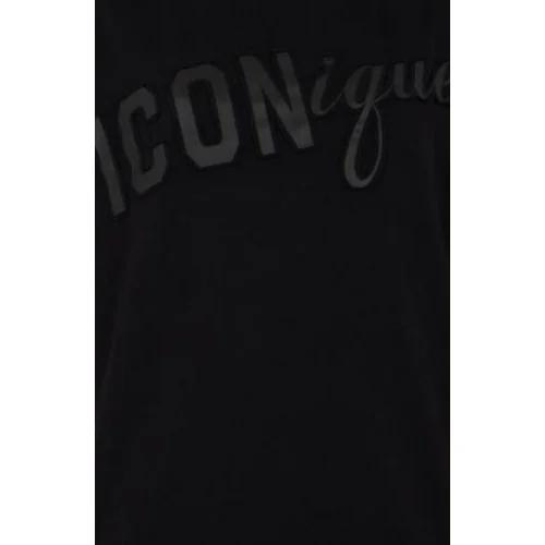 Trricou DSQUARED2, Iconique Loose Fit Tee, Black