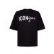 Tricou DSQUARED2, ICONique Loose Fit T-Shirt, Negru - S73GC0308D20033900