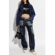 Tricou DSQUARED2, ICONique Cropped Loose Fit T-Shirt, Negru - S73GC0309D20033900