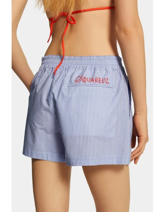 SHORT DSQUARED2, Summer Lover, Love Pyjama, Blue - S73MU0241D35284001S SHORT DSQUARED2, Summer Lover, Love Pyjama, Blue - S73MU0241D35284001S