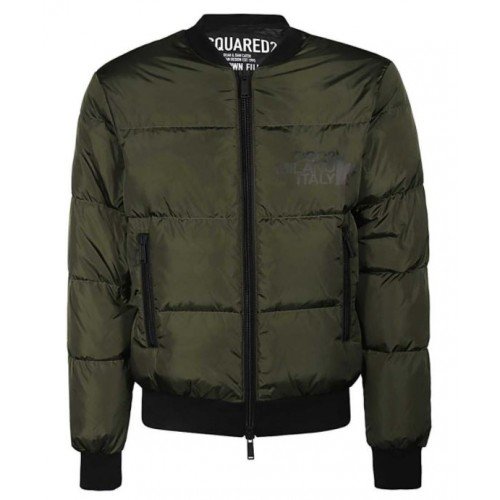 Geaca Dsquared2, Kaki, Logo Atasat