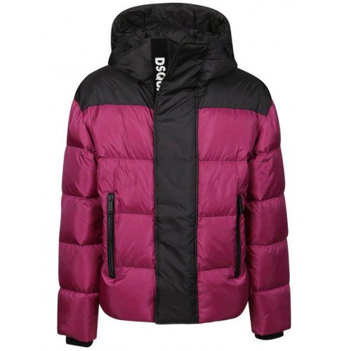 Geaca Dsquared2, Lettering Logo, Oversized Violet