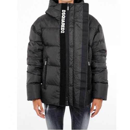 Geaca Dsquared2, Lettering Logo, Oversized Black