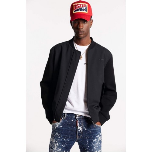 Jacheta Dsquared2, Ibra Bomber, Black Jacheta Dsquared2, Ibra Bomber, Black