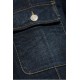 Geaca DSQUARED2, Zip Detail, Denim, Navy Blue - S74AM1551S30664470