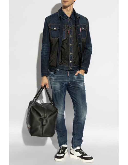 Geaca DSQUARED2, Denim, Combined Materials, Black - S74AM1576S30664963