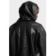 Jacheta DSQUARED2 ,DFAUX LEATHER ZIPPED HOODIE - S74AM1676S60340900