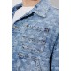 Tricou DSQUARED2, Light Wash Utility Jean Jacket, Albastru - S74AM1687D30023470