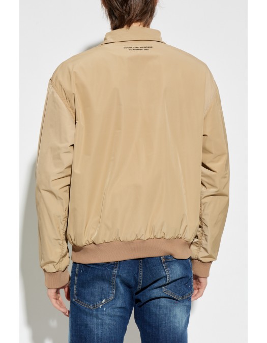 Jacheta DSQUARED2, Dsquared2 beige "Bomber" type jacket - S74AM1701D35368111