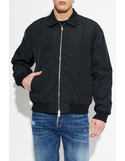 Jacheta DSQUARED2, BLACK Light jacket with collar - S74AM1701D35368900
