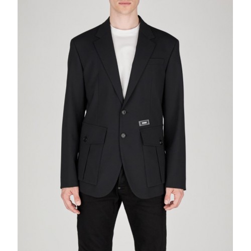 Sacou Dsquared2, Utility Blazer, Black Sacou Dsquared2, Utility Blazer, Black