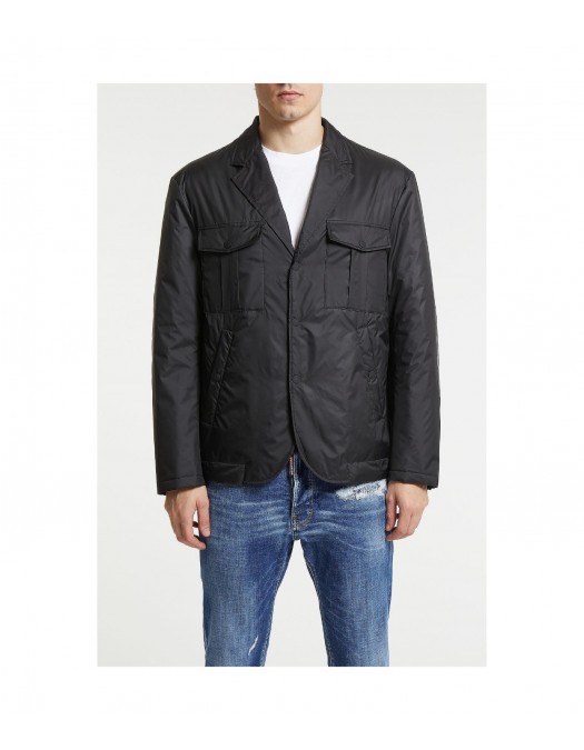 Jacheta DSQUARED2, Padded Black Jacket - S74BN1327S54981900 Jacheta DSQUARED2, Padded Black Jacket - S74BN1327S54981900