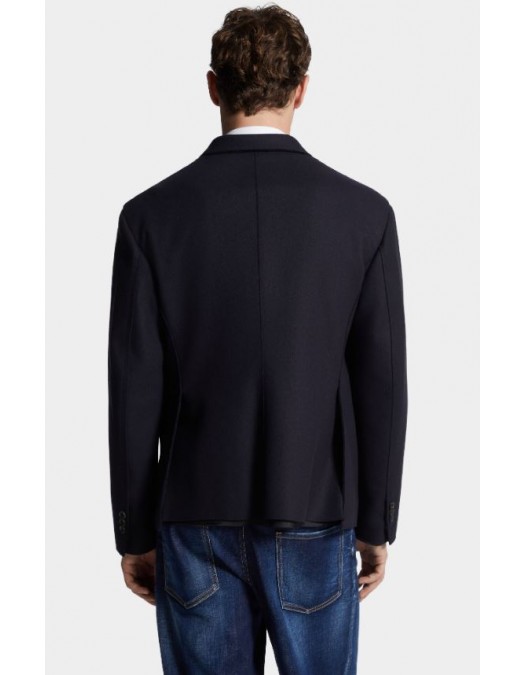 Sacou DSQUARED2, Wool, D2, Multipocket, Bleumarin - S74BN1331D35260487