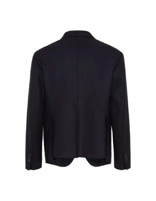 Sacou DSQUARED2, Wool, D2, Multipocket, Black - S74BN1331D35260900