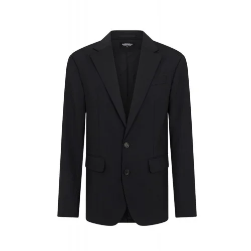 Sacou DSQUARED2, Tailored2 Worsted Wool Dan Jacket, Negru