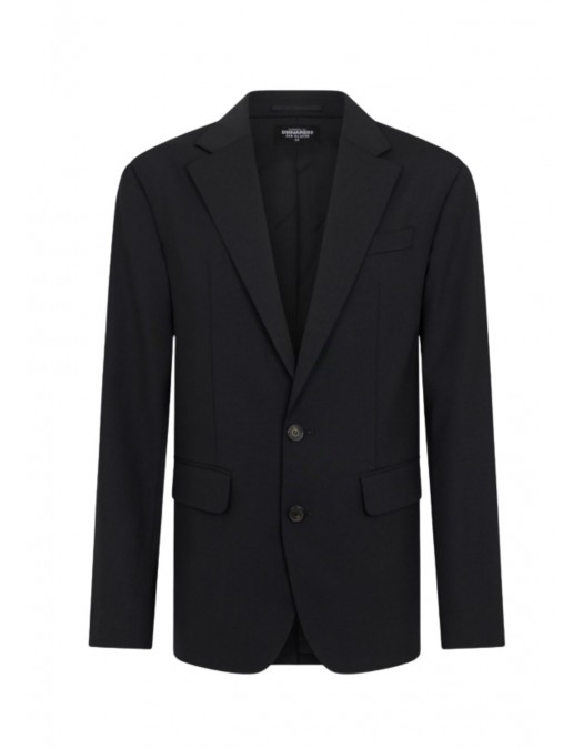 Sacou DSQUARED2, Tailored2 Worsted Wool Dan Jacket, Negru - S74BN1373S40320900