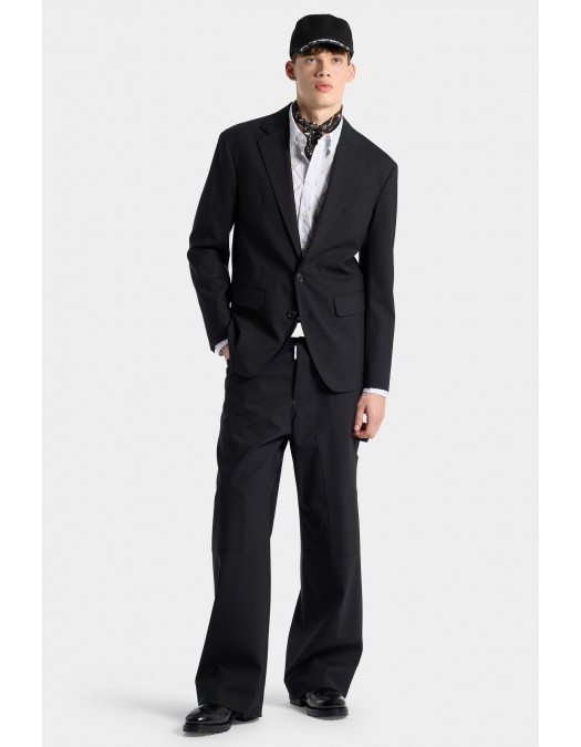 Sacou DSQUARED2, Tailored2 Worsted Wool Dan Jacket, Negru - S74BN1373S40320900