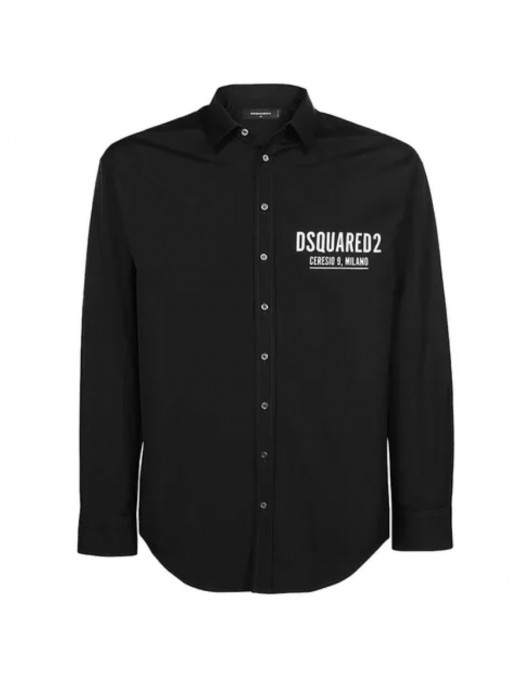 Camasa Dsquared2, Black, Ceresio 9 Check - S74DM0535S36275900