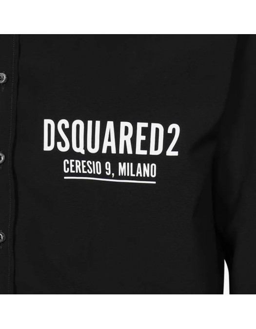 Camasa Dsquared2, Black, Ceresio 9 Check - S74DM0535S36275900