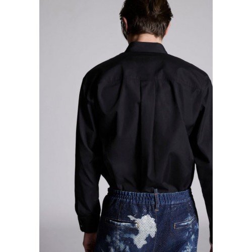 Camasa Dsquared2, Black, Ceresio 9 Check