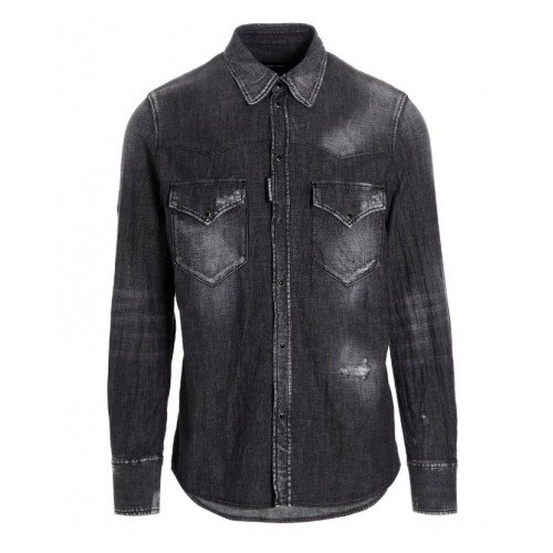 Camasa DSQUARED2, Classic Western, Negru