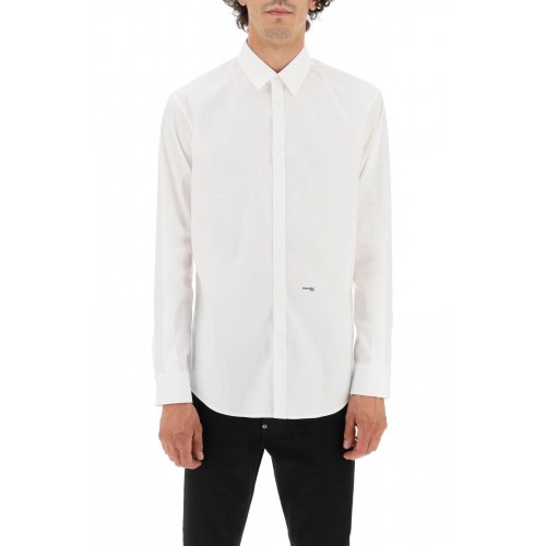 Camasa Dsquared2, Little Logo Frontal, White Camasa Dsquared2, Little Logo Frontal, White