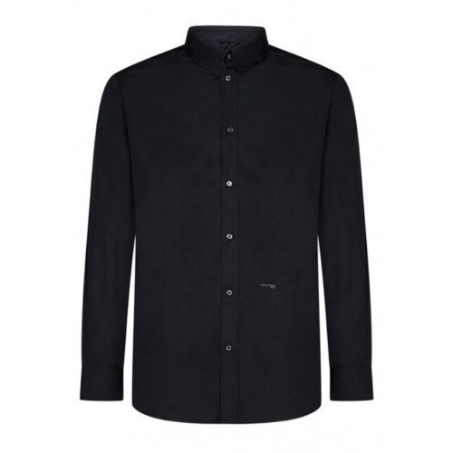 Camasa DSQUARED2, Relaxed Fit, Bumbac, Negru