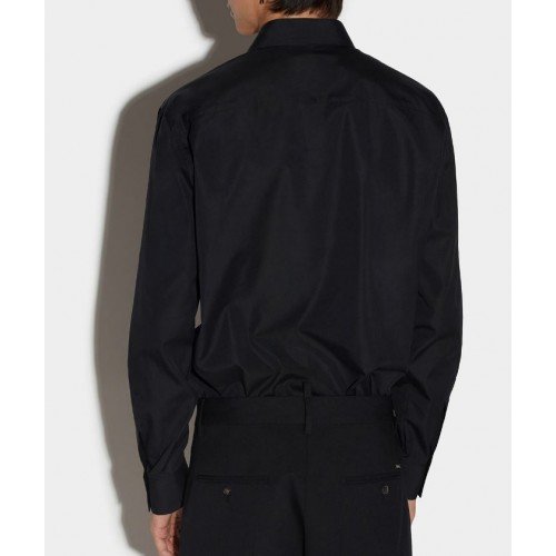 Camasa DSQUARED2, Relaxed Fit, Bumbac, Negru