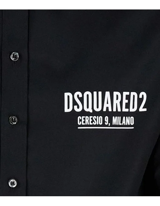 Camasa DSQUARED2, Ceresio 9 Milano, Black - S74DM0731S36275900 Camasa DSQUARED2, Ceresio 9 Milano, Black - S74DM0731S36275900