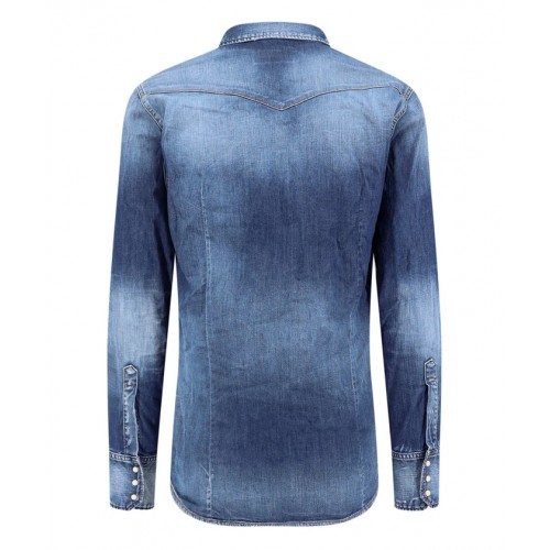 Camasa DSQUARED2, Denim Design, Blue Camasa DSQUARED2, Denim Design, Blue