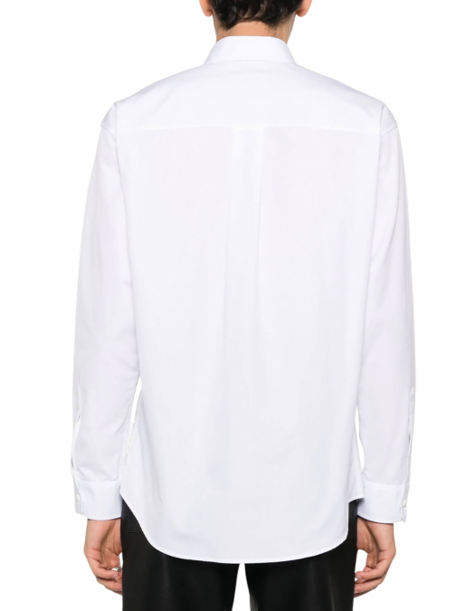 Camasa DSQUARED2, Text Print, Headquarter Dropped Design, Full White - S74DM0862S36275100