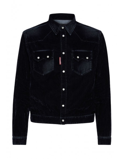JACHETA DSQUARED2, Classic Jacket, Buzunare, Dark Navy - S74DM0938D30017470 JACHETA DSQUARED2, Classic Jacket, Buzunare, Dark Navy - S74DM0938D30017470