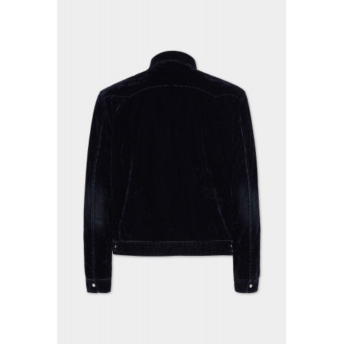 JACHETA DSQUARED2, Classic Jacket, Buzunare, Dark Navy JACHETA DSQUARED2, Classic Jacket, Buzunare, Dark Navy