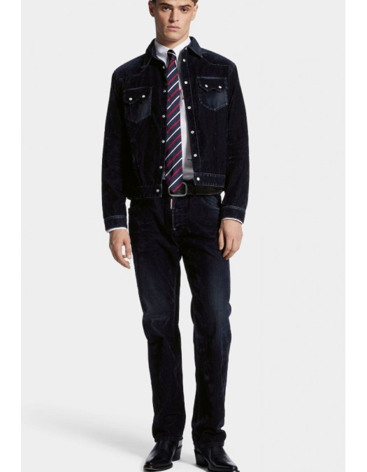 JACHETA DSQUARED2, Classic Jacket, Buzunare, Dark Navy - S74DM0938D30017470 JACHETA DSQUARED2, Classic Jacket, Buzunare, Dark Navy - S74DM0938D30017470