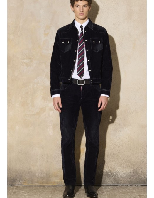 JACHETA DSQUARED2, Classic Jacket, Buzunare, Dark Navy - S74DM0938D30017470 JACHETA DSQUARED2, Classic Jacket, Buzunare, Dark Navy - S74DM0938D30017470