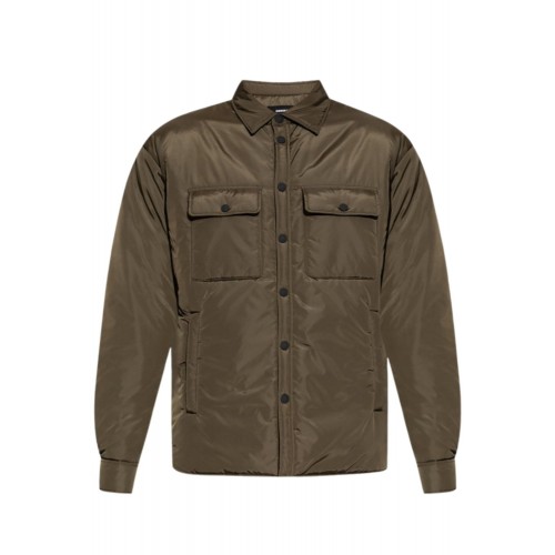JACHETA DSQUARED2, Snap Padded Jacket, Buzunare atasate, Kaki JACHETA DSQUARED2, Snap Padded Jacket, Buzunare atasate, Kaki
