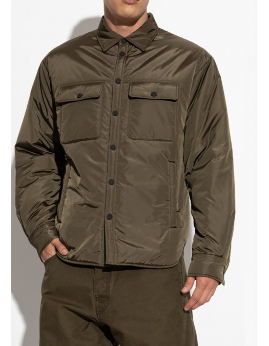 JACHETA DSQUARED2, Snap Padded Jacket, Buzunare atasate, Kaki - S74DM0944S53817727 JACHETA DSQUARED2, Snap Padded Jacket, Buzunare atasate, Kaki - S74DM0944S53817727