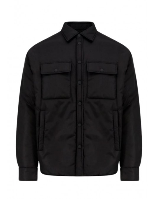 JACHETA DSQUARED2, Snap Padded Jacket, Buzunare atasate, Negru - S74DM0944S53817900 JACHETA DSQUARED2, Snap Padded Jacket, Buzunare atasate, Negru - S74DM0944S53817900