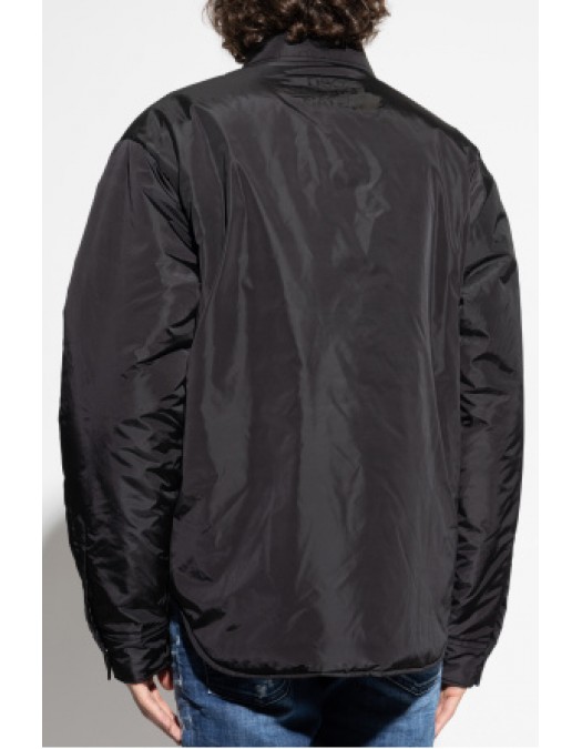JACHETA DSQUARED2, Snap Padded Jacket, Buzunare atasate, Negru - S74DM0944S53817900 JACHETA DSQUARED2, Snap Padded Jacket, Buzunare atasate, Negru - S74DM0944S53817900