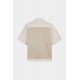 Camasa DSQUARED2, Inside Out Short Sleeves Shirt, Beige - S74DM0971S35175801