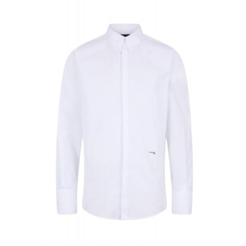 Camasa DSQUARED2, Classic Poplin Cotton, White