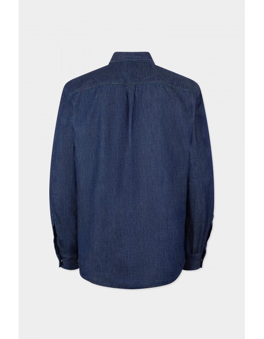 Camasa DSQUARED2, Wet And Dry Wash Biker Shirt, Bleumarin - S74DM1009D30029470