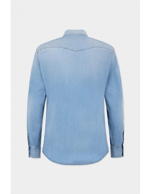 Camasa DSQUARED2, Super Light Wash Canadian Western Shirt - S74DM1014S30341470