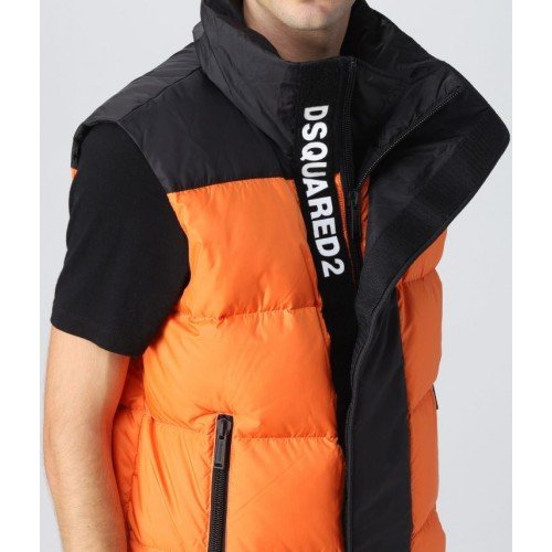 Vesta DSQUARED2, Guler Inalt, Portocaliu