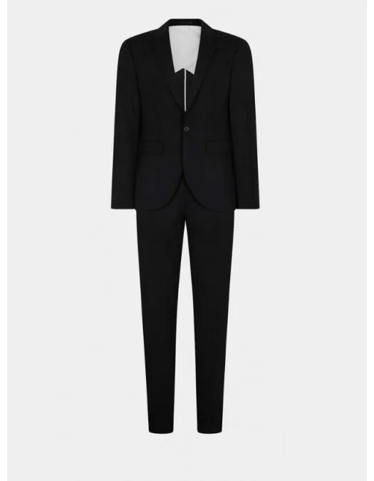 Costum DSQUARED2, Black Tokyo Suit - S74FT0454S40320900 Costum DSQUARED2, Black Tokyo Suit - S74FT0454S40320900