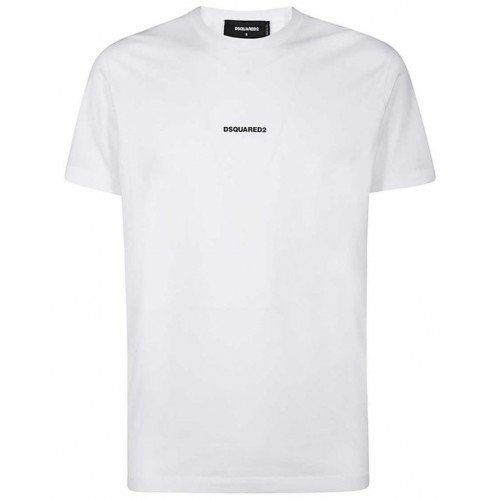 Tricou DSQUARED2, Logo frontal, Alb
